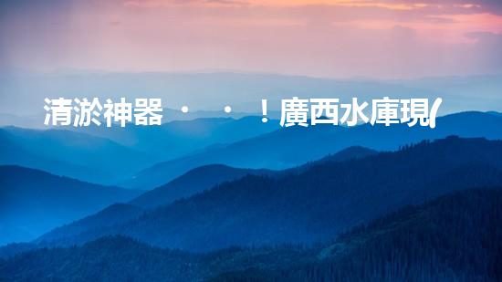 清淤神器！廣西水庫現(xiàn)代化設(shè)備助力水質(zhì)凈化，你知道它是什么嗎？